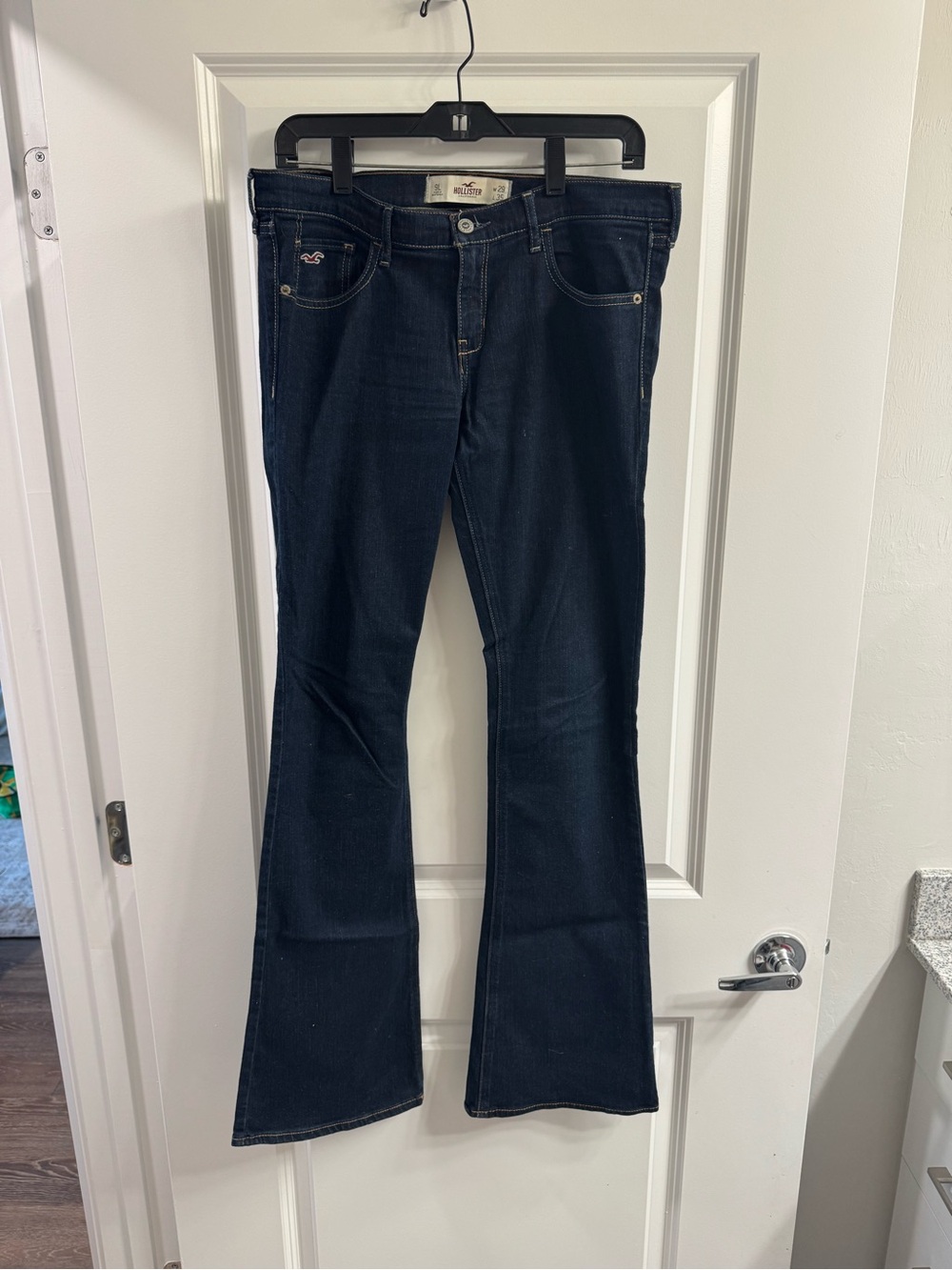 Hollister Dark Blue Flared Women's Jeans